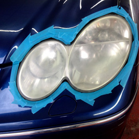 Mercedes Headlight Before